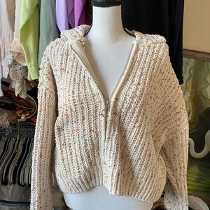 Cozy Cream Speckled Women's Sweater NWT